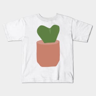 Pot plant- Heart suculent Kids T-Shirt